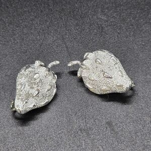 Sarah Coventry Silver-tone Strawberry Clip-on Earrings.